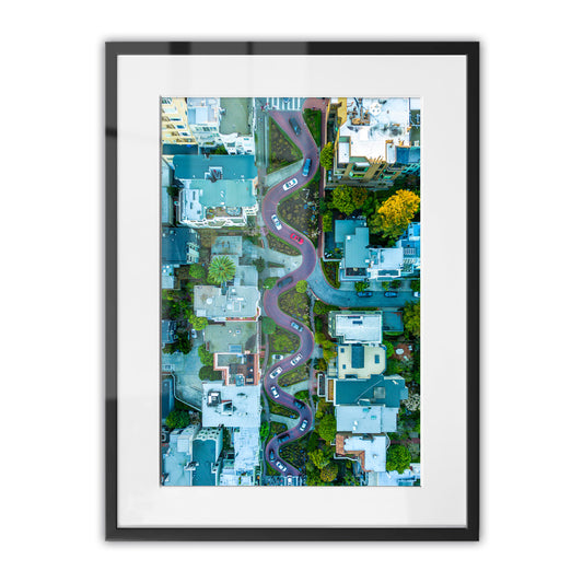 Lombard Street, San Francisco Framed Art Print