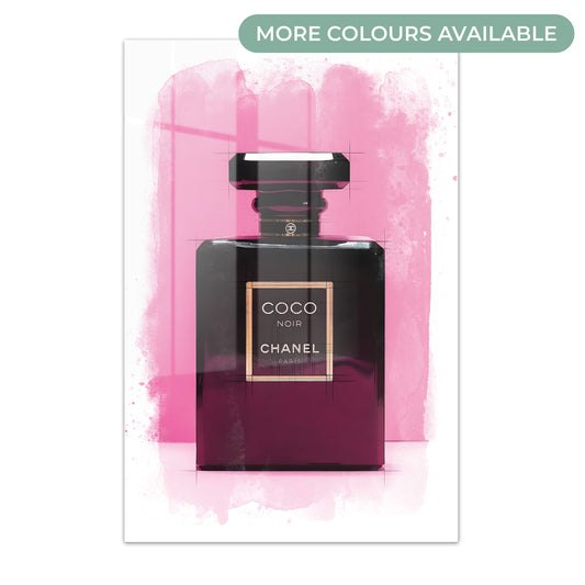 Chanel Coco Bottle Watercolour Acrylic Art Print