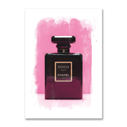 Chanel Coco Bottle Watercolour Poster Print