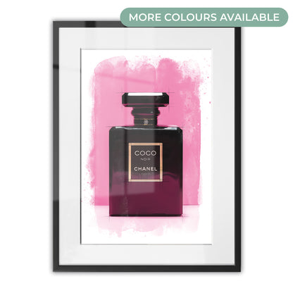 Chanel Coco Bottle Watercolour Framed Art Print