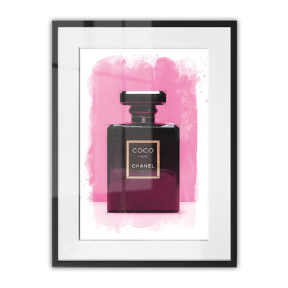 Chanel Coco Bottle Watercolour Framed Art Print