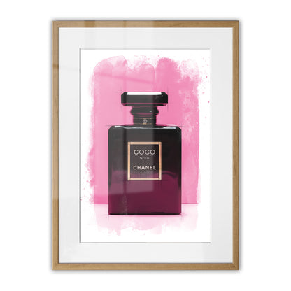 Chanel Coco Bottle Watercolour Framed Art Print