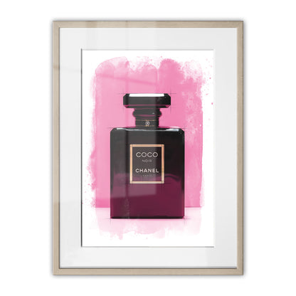 Chanel Coco Bottle Watercolour Framed Art Print