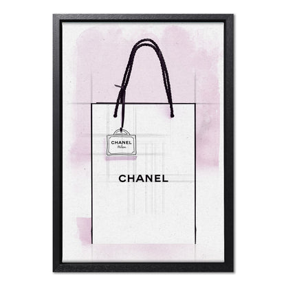 Chanel Paper Bag Watercolour & Line Painting