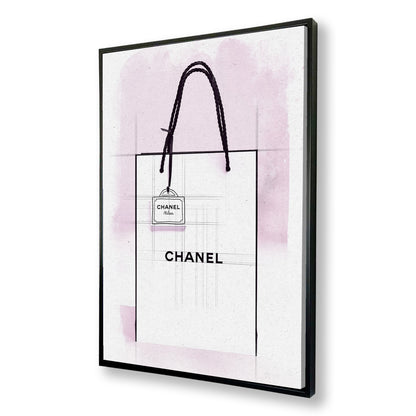 Chanel Paper Bag Watercolour & Line Painting