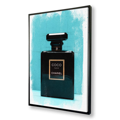 Chanel Coco Perfume Bottle Watercolour & Line Painting