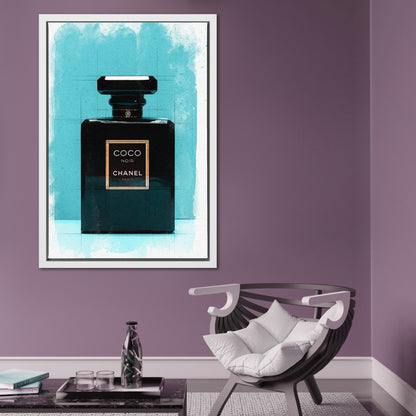 Chanel Coco Perfume Bottle Watercolour & Line Painting