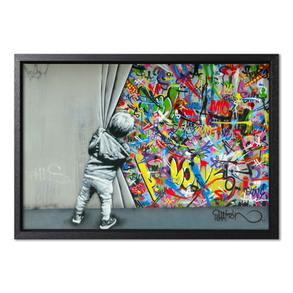 Behind the Curtain Graffiti