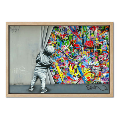 Behind the Curtain Graffiti