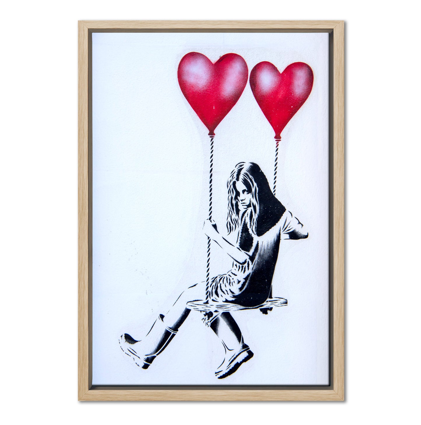 Heart Balloon Swing Girl