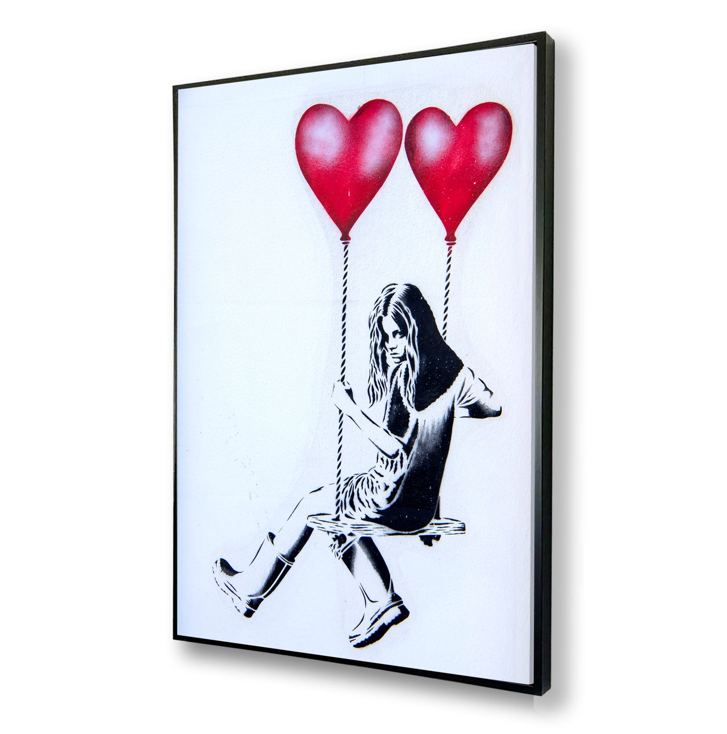 Heart Balloon Swing Girl