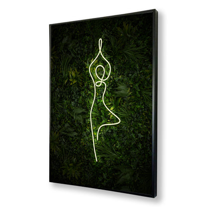 Yoga Tree Pose Neon